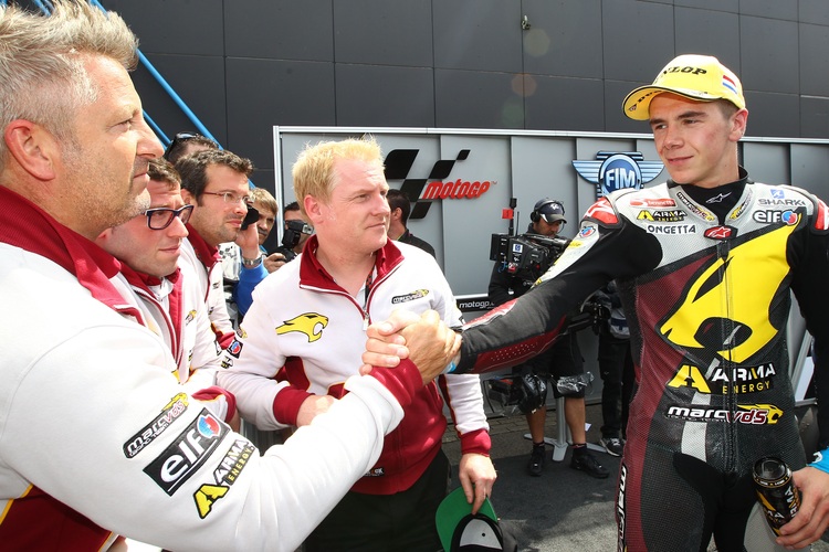 2015 wieder vereint: Marc VDS-Crew, Scott Redding