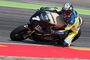 Loris Capirossi testete in Aragón die Bikes von Saroléa