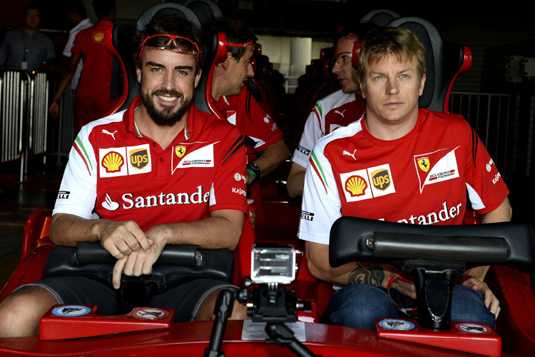 Die späteren Ferrari-Stars Alonso und Räikkönen hätten es beim Debüt nicht einfach gehabt