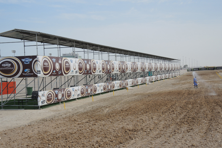 Die Boxenanlage auf dem neuen MX-Track in Losail