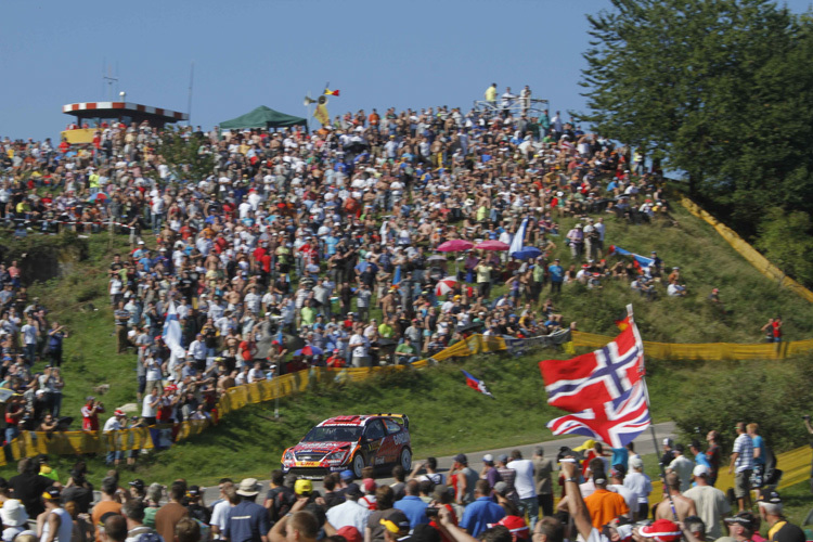 Zuschauer bei der Rallye Deutschland 2010