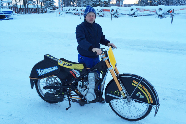 Max Niedermaier beim Training in Östersund