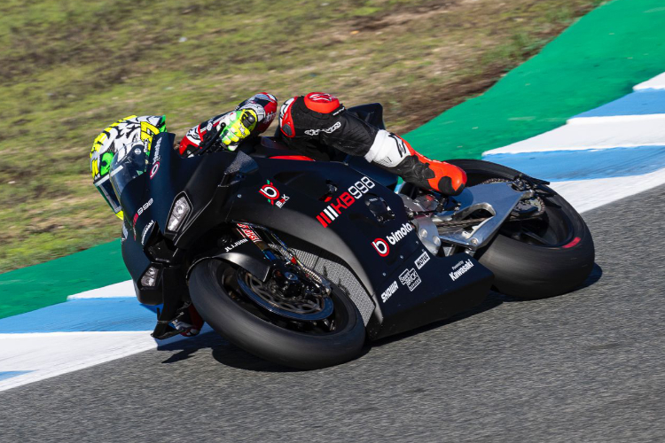 Axel Bassani auf der Bimota KB998