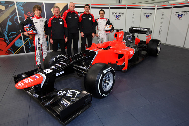 Das Marussia-Aufgebot für die Saison 2012