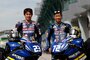 Ryuichi Kiyonari und Yuki Takahashi (v.l.) peilen den Suzuka-Sieg 2017 an