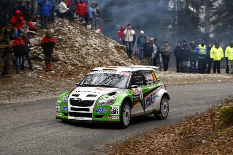 Mark Wallenwein bei der Rallye Monte Carlo 2011