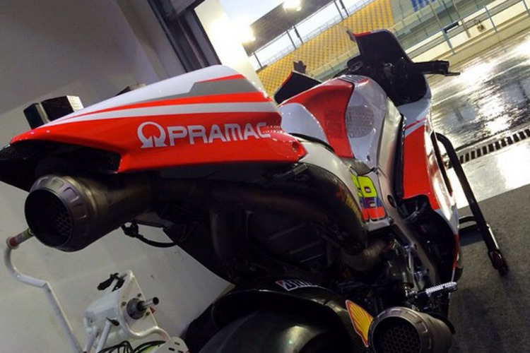 Ein Blick aus der Box von Yonny Hernandez (Pramac-Ducati)