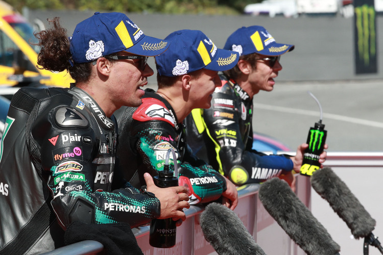 Franco Morbidelli führte 2020 das Yamaha Quartett an. Fabio Quartararo und Valentino Rossi hatten das Nachsehen