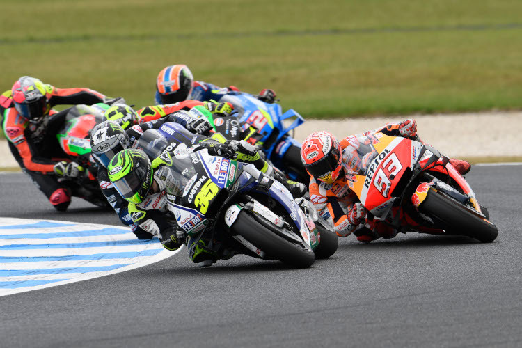 Cal Crutchlow führte das Rennen auf Phillip Island sogar an