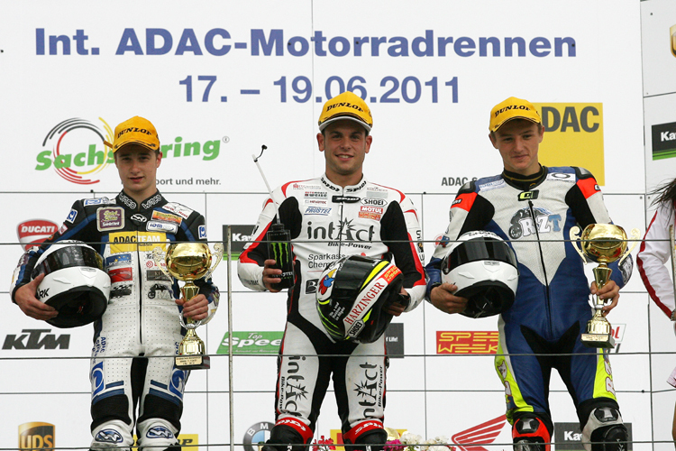 Luca Amato, Sandro Cortese und Jack Miller (v.l.)