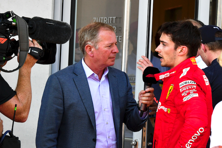 Martin Brundle und Charles Leclerc