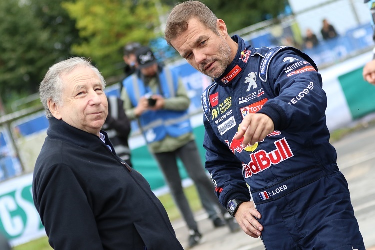 FIA-Präsident Jean Todt und Sébastien Loeb