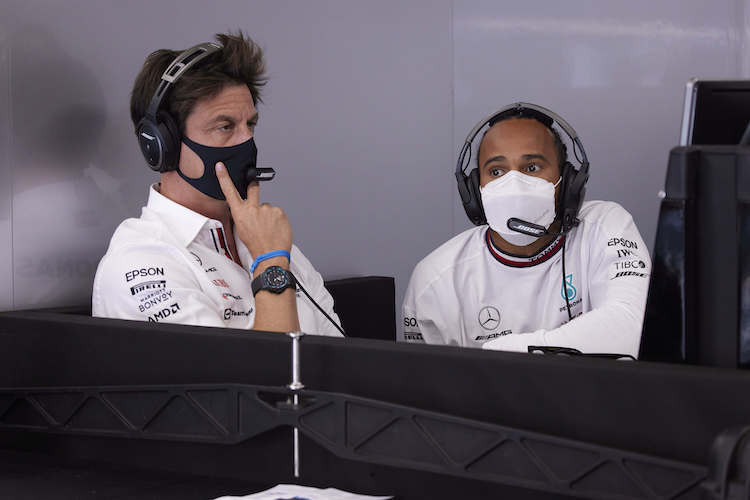 Toto Wolff und Lewis Hamilton