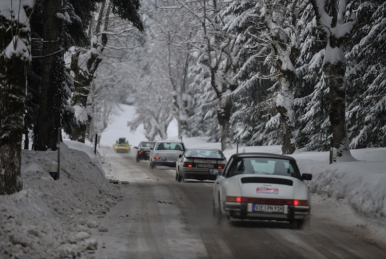 Auf verschneiten Pisten...