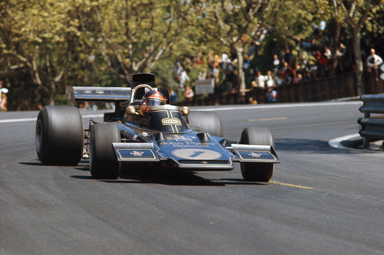Emerson Fittipaldi 1972 im Lotus