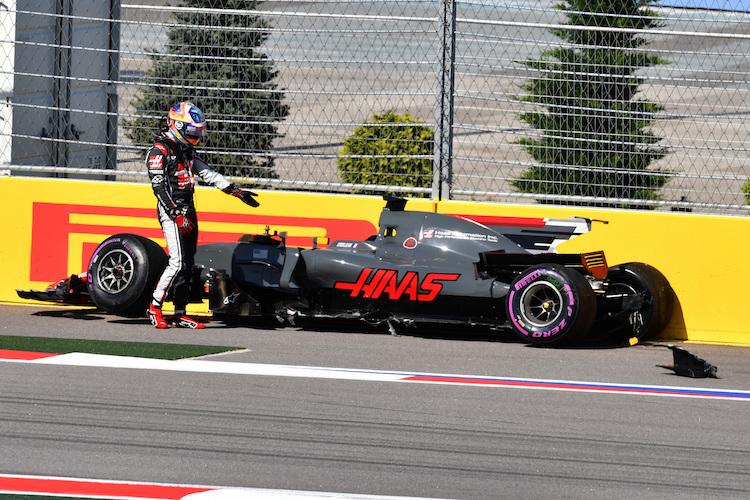 Romain Grosjean musste merken: Diese Strecke kann beissen