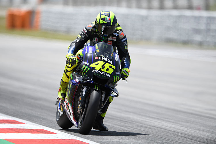 Valentino Rossi in Montmeló: Platz 7 am Freitag