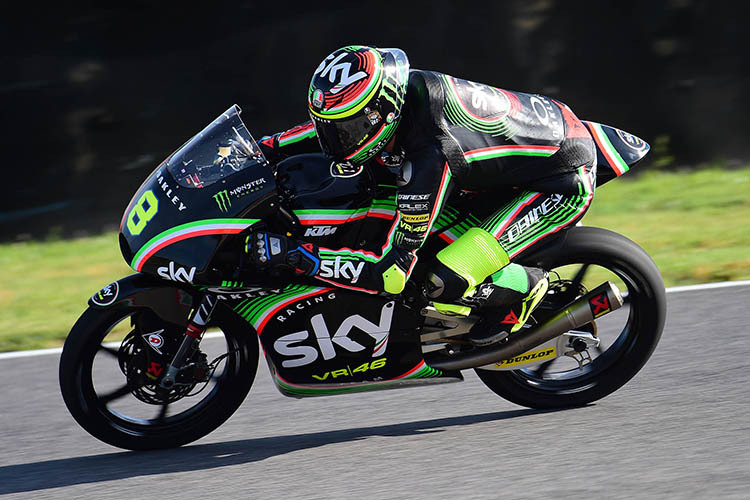Nicolò Bulega auf der Moto3-KTM des Sky VR46-Teams