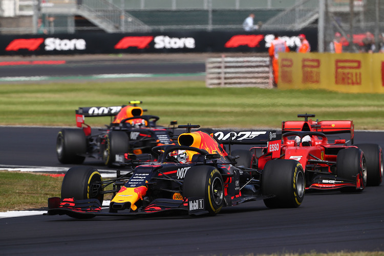 Pierre Gasly kam in Silverstone vor Sebastian Vettel und Max Verstappen ins Ziel