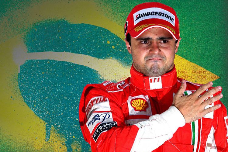 Felipe Massa nach dem Heimsieg in Brasilien 2008
