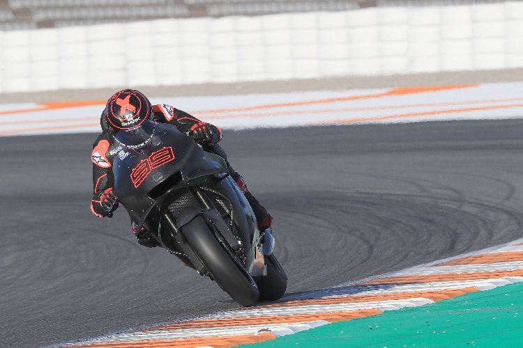 Jorge Lorenzo bei seinem ersten Honda-Test