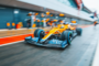 Lando Norris beim Filmtag mit dem neuen McLaren in Silverstone