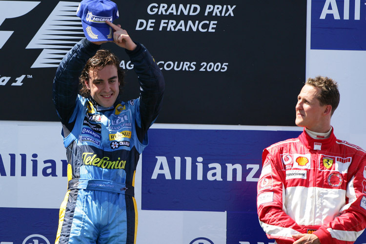 Fernando Alonso und Michael Schumacher