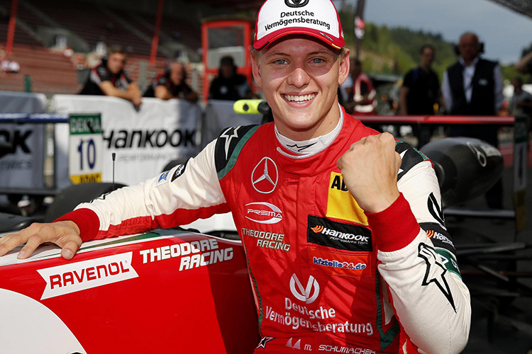 Mick Schumacher nach seinem Titelgewinn