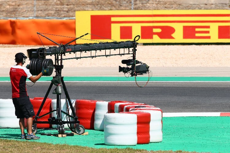 Die Kamera stehen für den Saisonauftakt der Superbike-WM auf Phillip Island