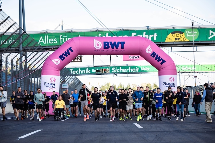 Gemeinsame Charity-Veranstaltung auf dem Dekra Lausitzring: der BWT x Windhager Best Water Run