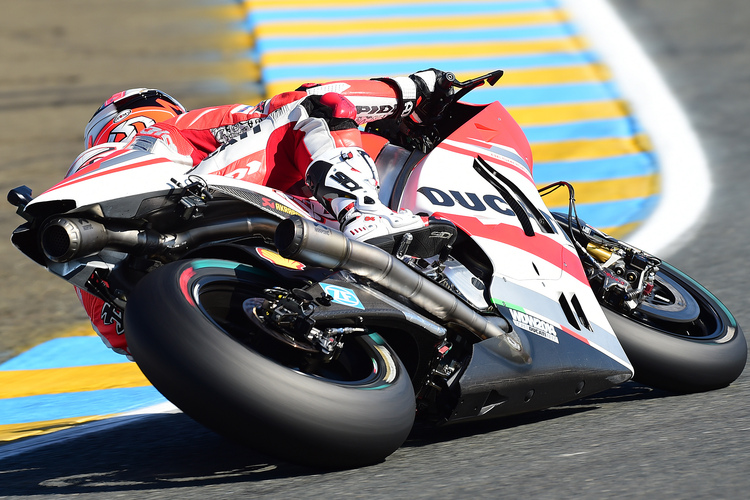 Le-Mans-GP 2014: Andrea Dovizioso auf der Ducati GP14