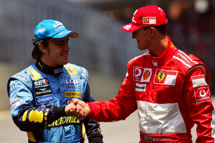 Fernando Alonso und Michael Schumacher