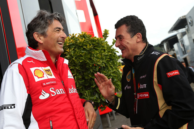 Italiener unter sich: Federico Gastaldi mit Ferrari-Teamchef Maurizio Arrivabene