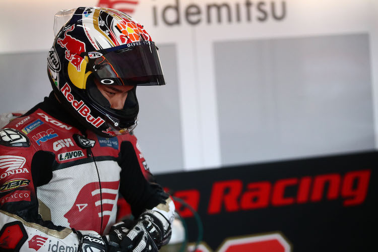 Takaaki Nakagami kämpft mit den Tücken der Honda