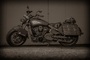 Kein historisches Militärmotorrad, sondern eine aktuelle Indian Scout und der erste Preis eines Wettbewerbs