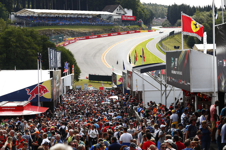 Trotz der Wetter-Launen erfreut sich der Belgien-GP grosser Beliebtheit