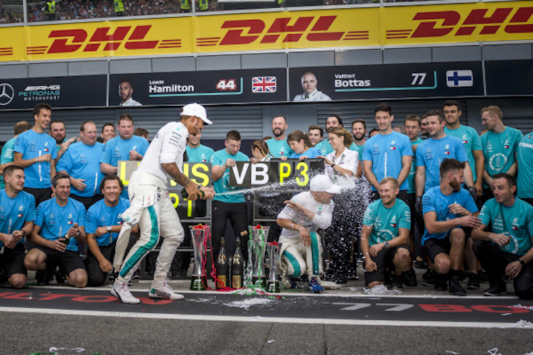 Lewis Hamilton macht Valtteri Bottas in der WM 2018 tüchtig nass