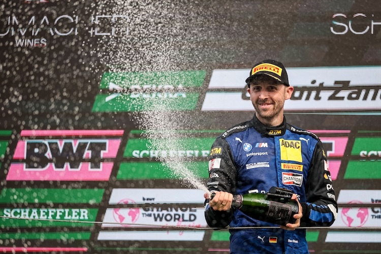 René Rast bejubelt den Sieg in Zandvoort