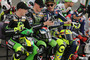 Die Yamaha-Piloten Espargaró, Smith, Rossi und Lorenzo