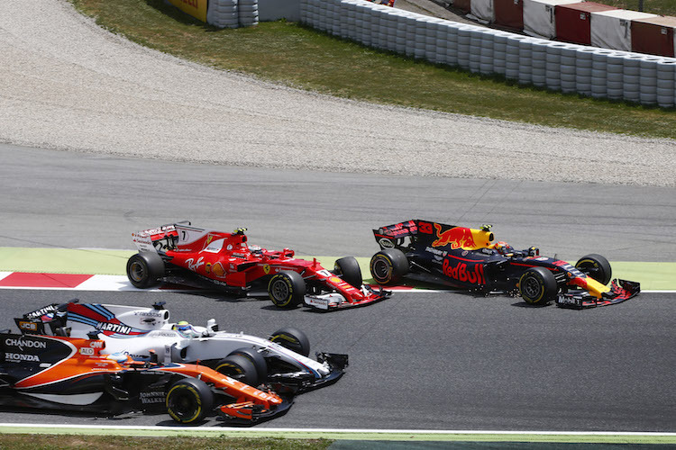 Verstappen, Räikkönen, Massa, Alonso