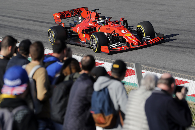 Sebastian Vettel im Ferrari