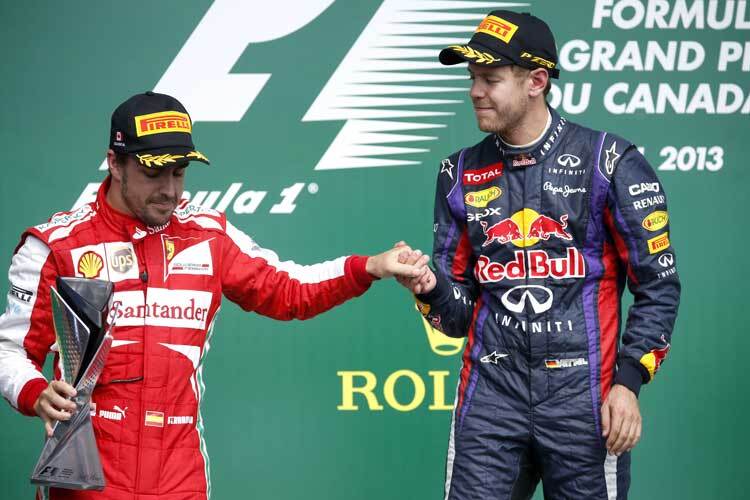 Sebastian Vettel und Fernando Alonso