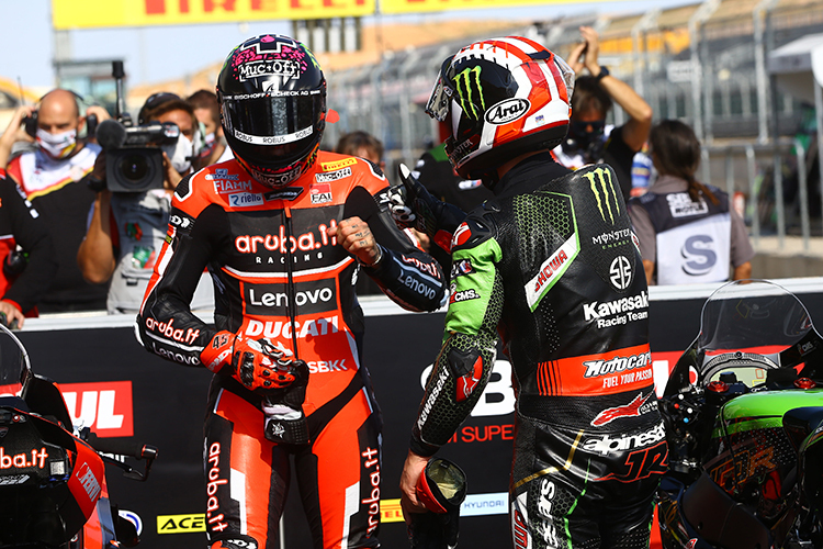 Scott Redding (li.) mit Jonathan Rea