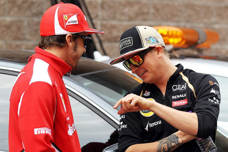 Zwei, die sich respektieren: Fernando Alonso und Kimi Räikkönen