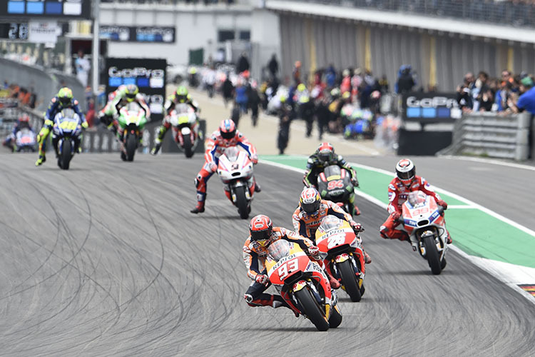 Die MotoGP-WM gastiert an diesem Wochenende auf dem Sachsenring