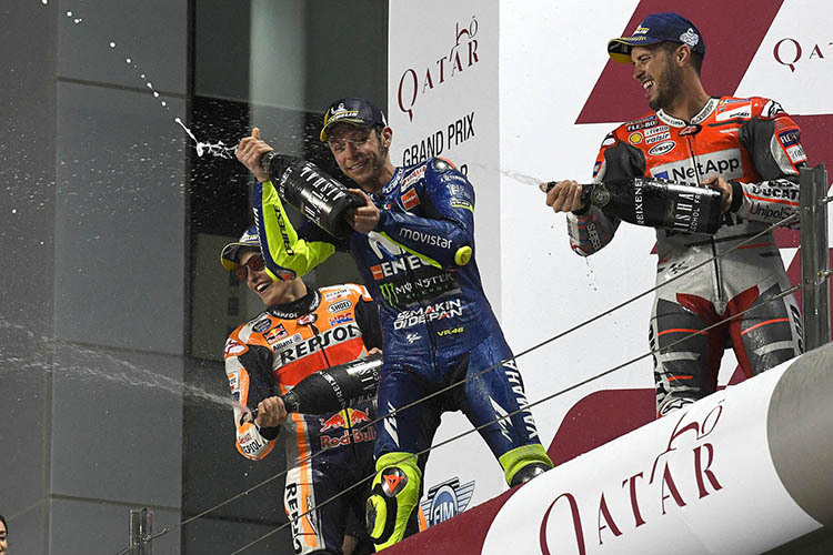 Valentino Rossi nach Platz 3 in Katar