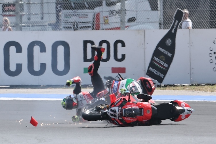 Der Crash von Bulega und Bassani