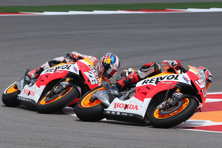 Marc Márquez vor Dani Pedrosa