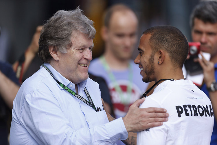 Norbert Haug über Nico Rosberg und Lewis Hamilton: «Ich mag sie beide, kenne sie, seit sie Kids waren, und bin stolz auf Beide.»
