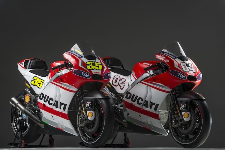 Die MotoGP Ducati wird in Jerez nur zu Dreharbeiten bewegt